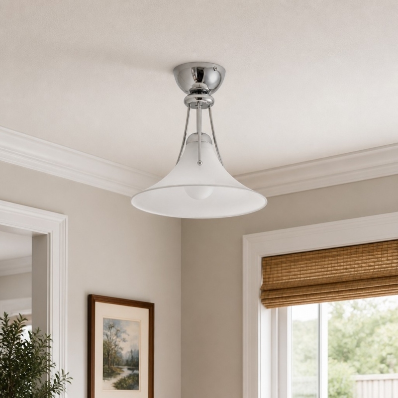 Kallera Magnolia Ceiling Light - Gradient Design Lampshade for Bedroom and Hallway T2269