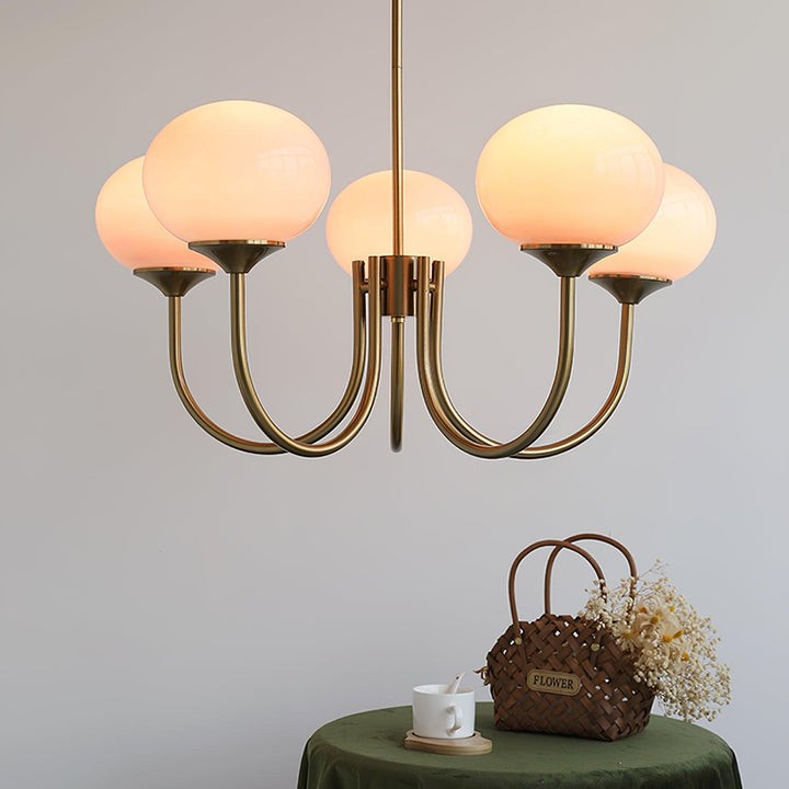 Bauhaus Glass Ball Marshmallow Chandelier S200
