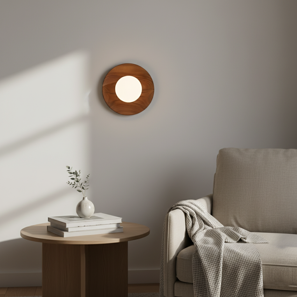 Nordic Minimalist Natural Wood LED Wall Light T2004
