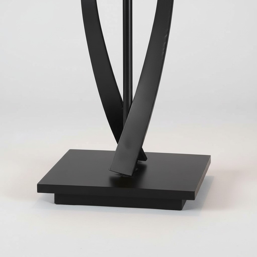 TF Allanton Tapered Table Lamp - Vintage Geometric Glass for Bedside and Study T854