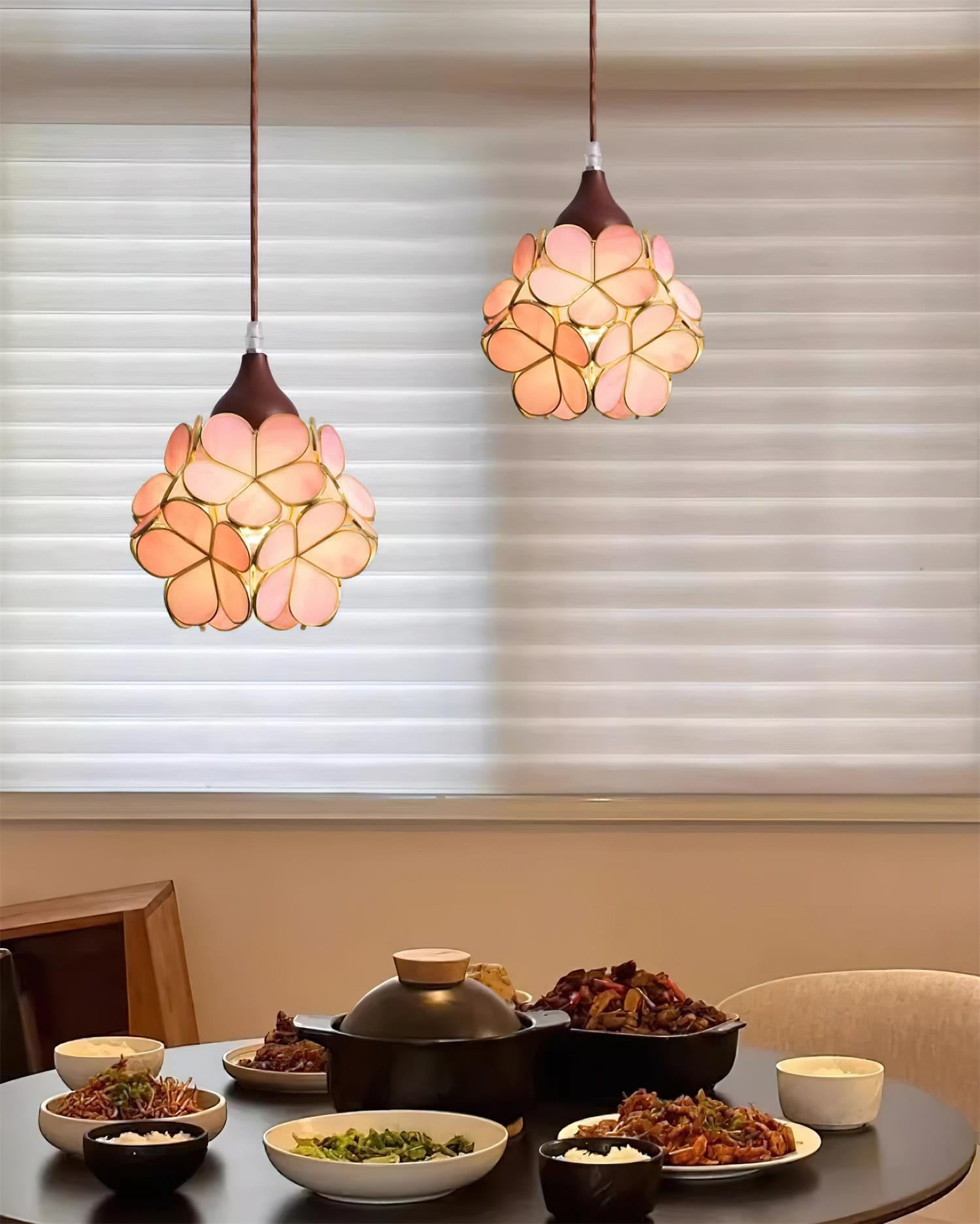 French Creative Pastoral Style Flower Pendant Light M136