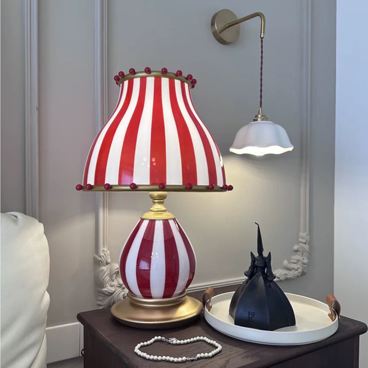 Festilo Circus-Style Metal Table Lamp — Vintage Living Room Accent S278