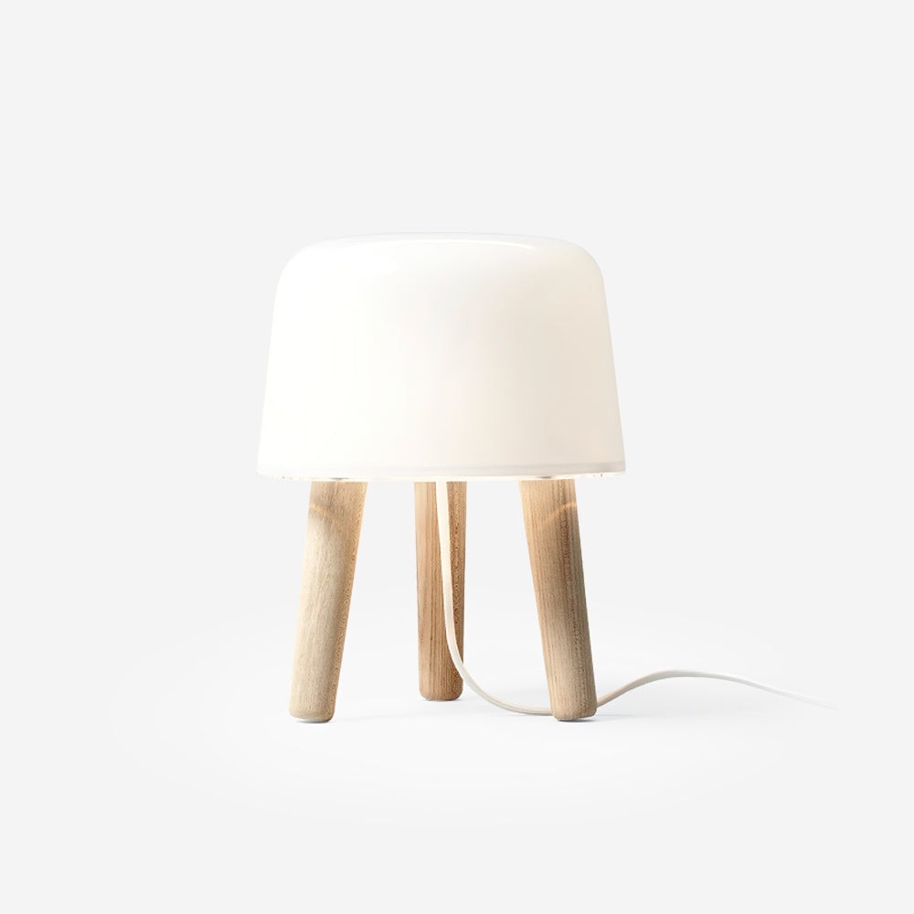 Nordic Wood Decorative Glass Table Lamp For Bedroom M255