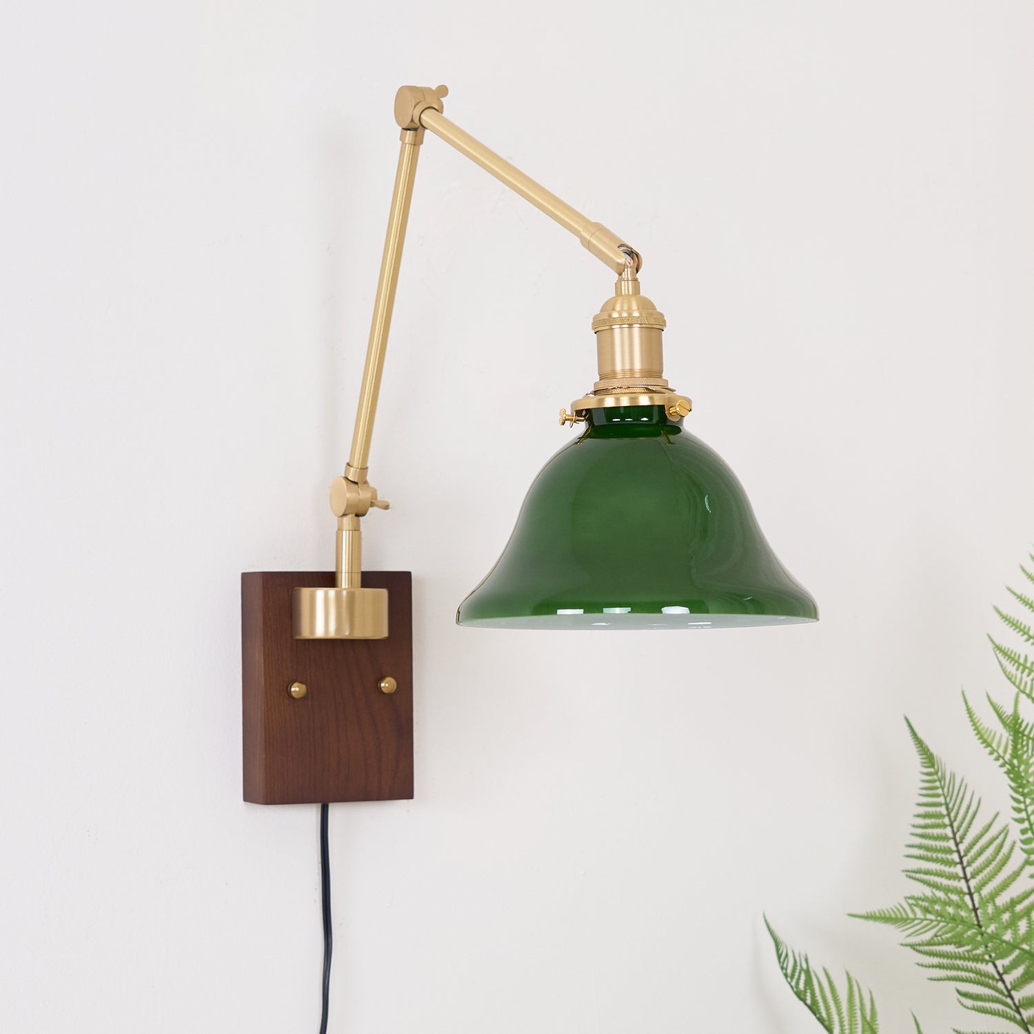 Banker Swing Arm Plug In Wall Light M188