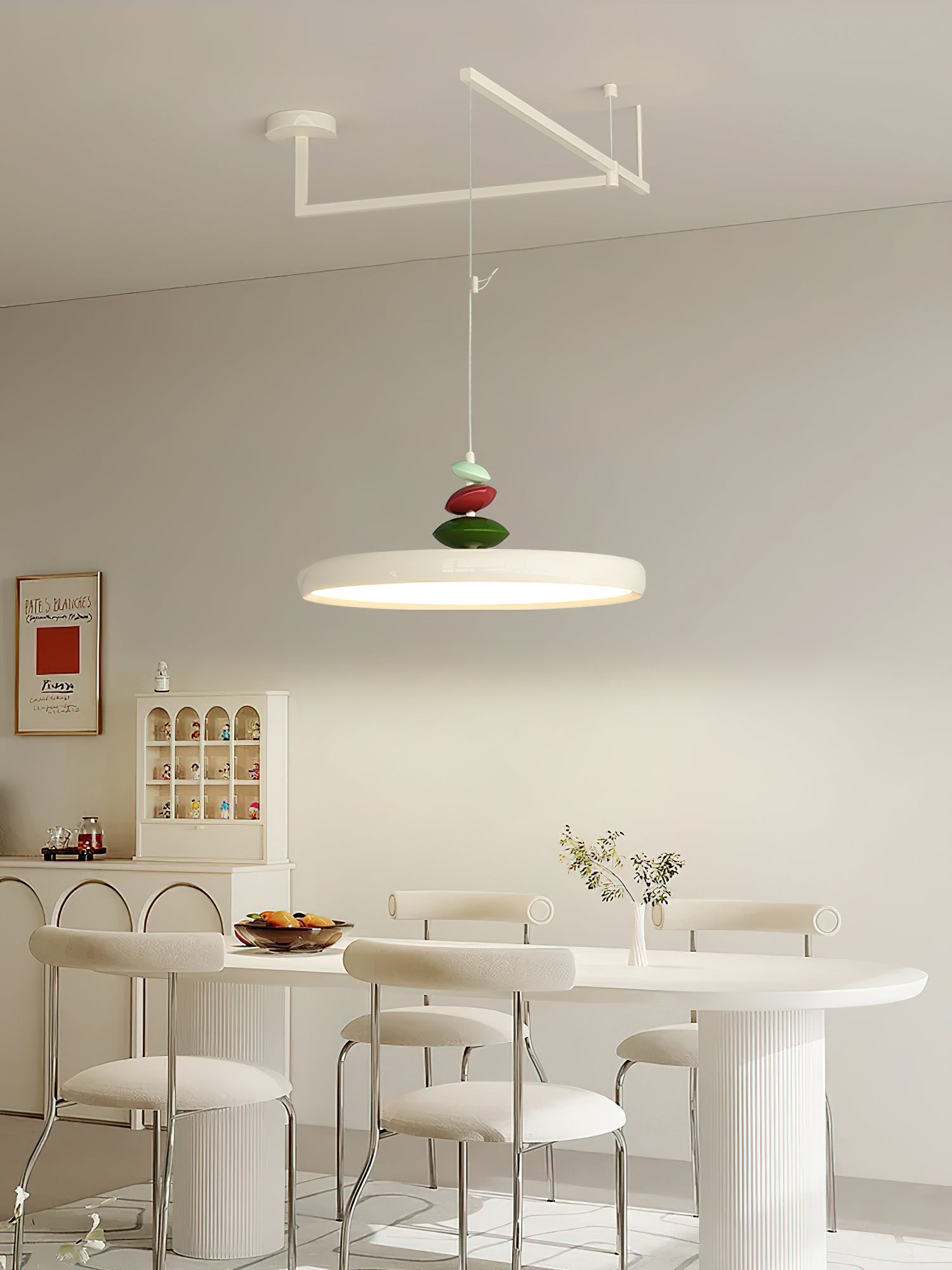 Swing Arm Stone Pendant Light M406