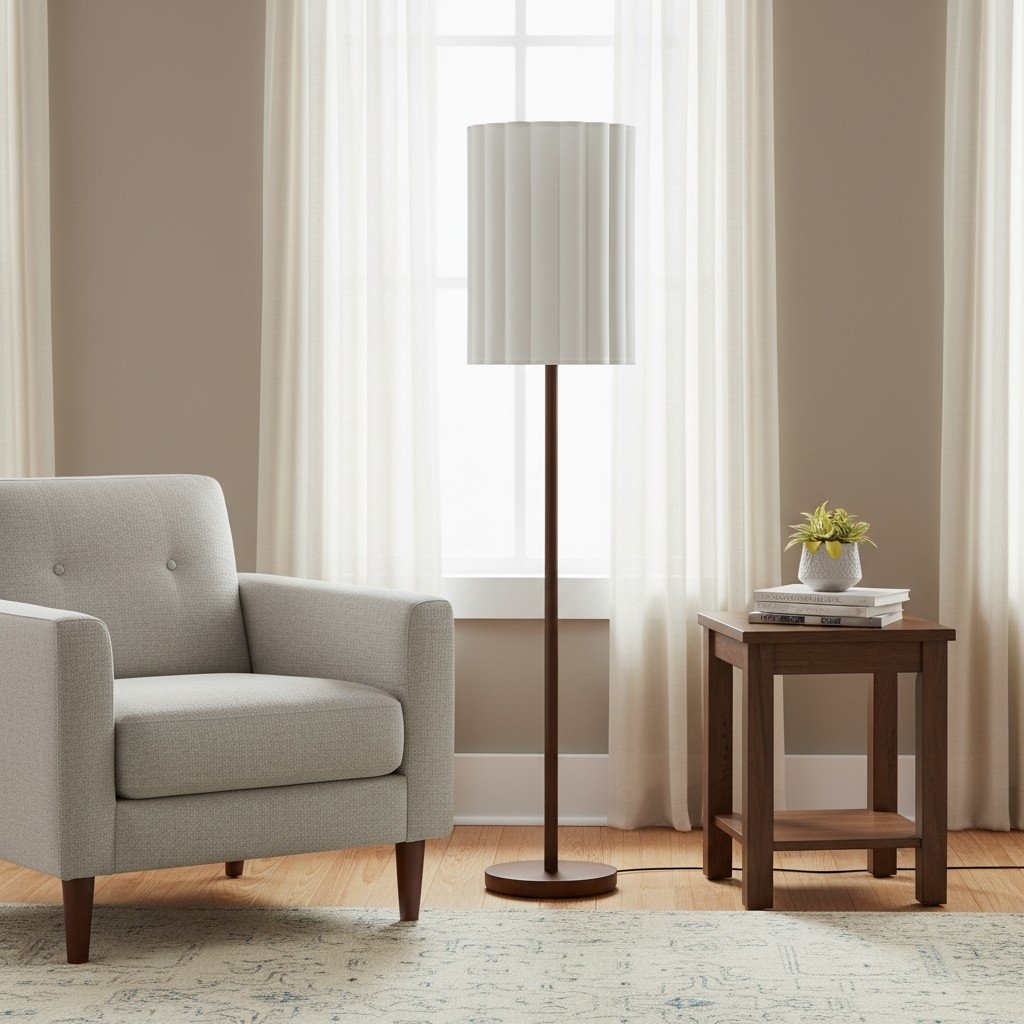 Linbron Natural Floor Lamp – Soft Ambient Light for Interior Spaces T648