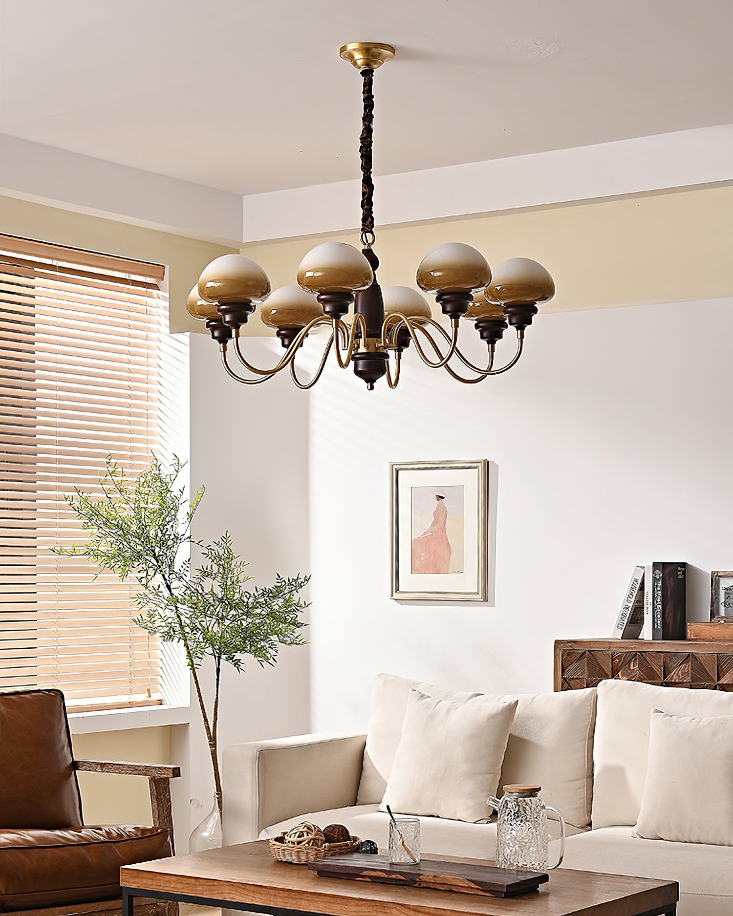 American Retro Mushroom Chandelier M130