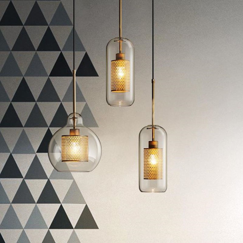 Modern Chiswick Glass Pendant Light Fixtures for Kitchen Dining Room