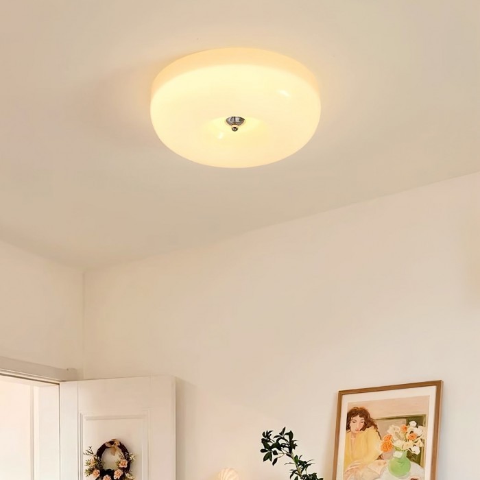 Bauhaus Cream Pudding Glass Ceiling Lamp S193