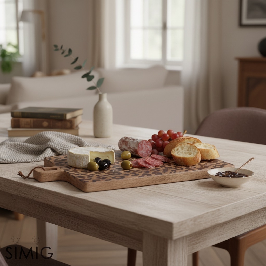 Lepwood Round and Square Leopard Board – For Entertaining Guests T1163