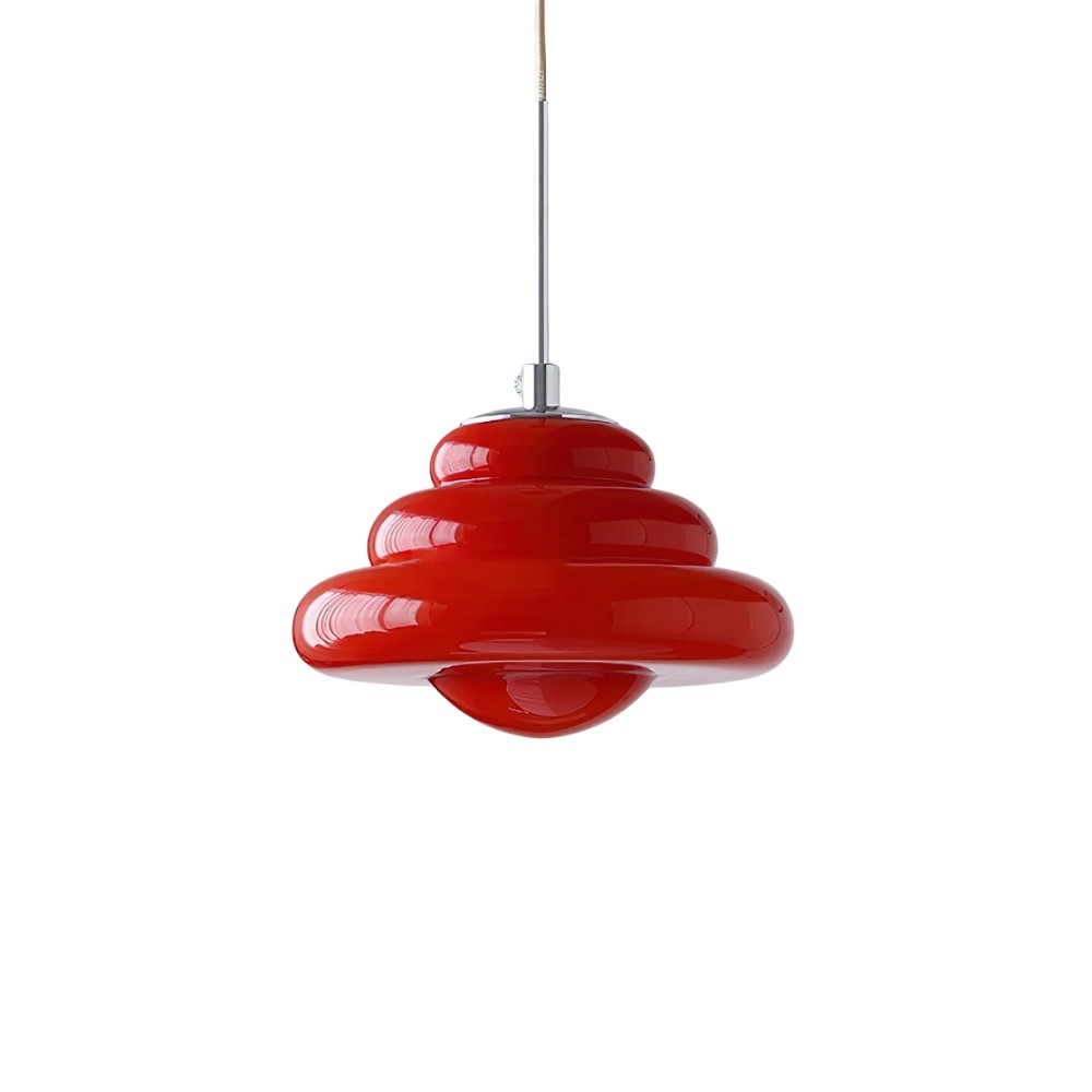 Tiered Pendant Lamp - Modern Glass and Metal for Dining Room S245
