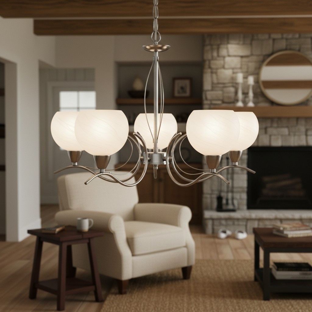 Armicora Multiple Lights Antique Chandelier - Elegant Metal Finish for Dining Rooms or Living Areas T940