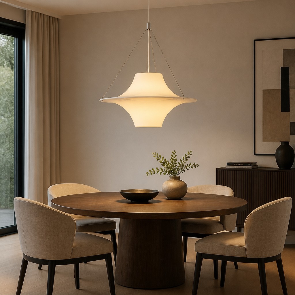 Saebery UFO-Shaped Pendant Lamp - Elegant Design Ideal for Kitchen or Workspace T2276