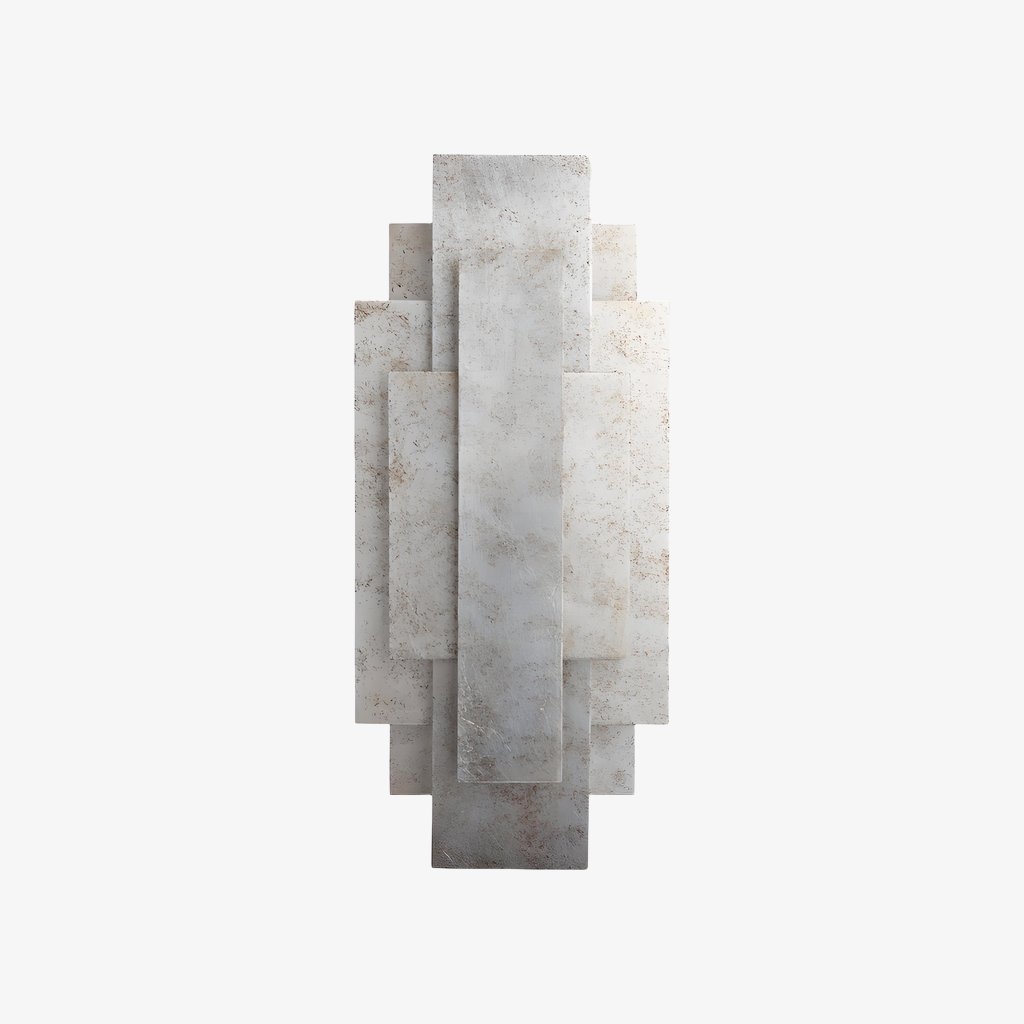 Kelsar Rectangular Wall Lamp - Gold and Silver Finishes for Living Room or Bedroom T1047