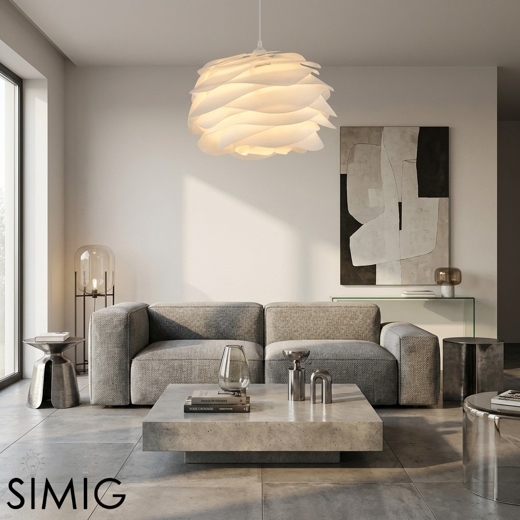 Rose Petal Sculptural Nordic Pendant Lamp - Lamp for Bedroom Glow S397