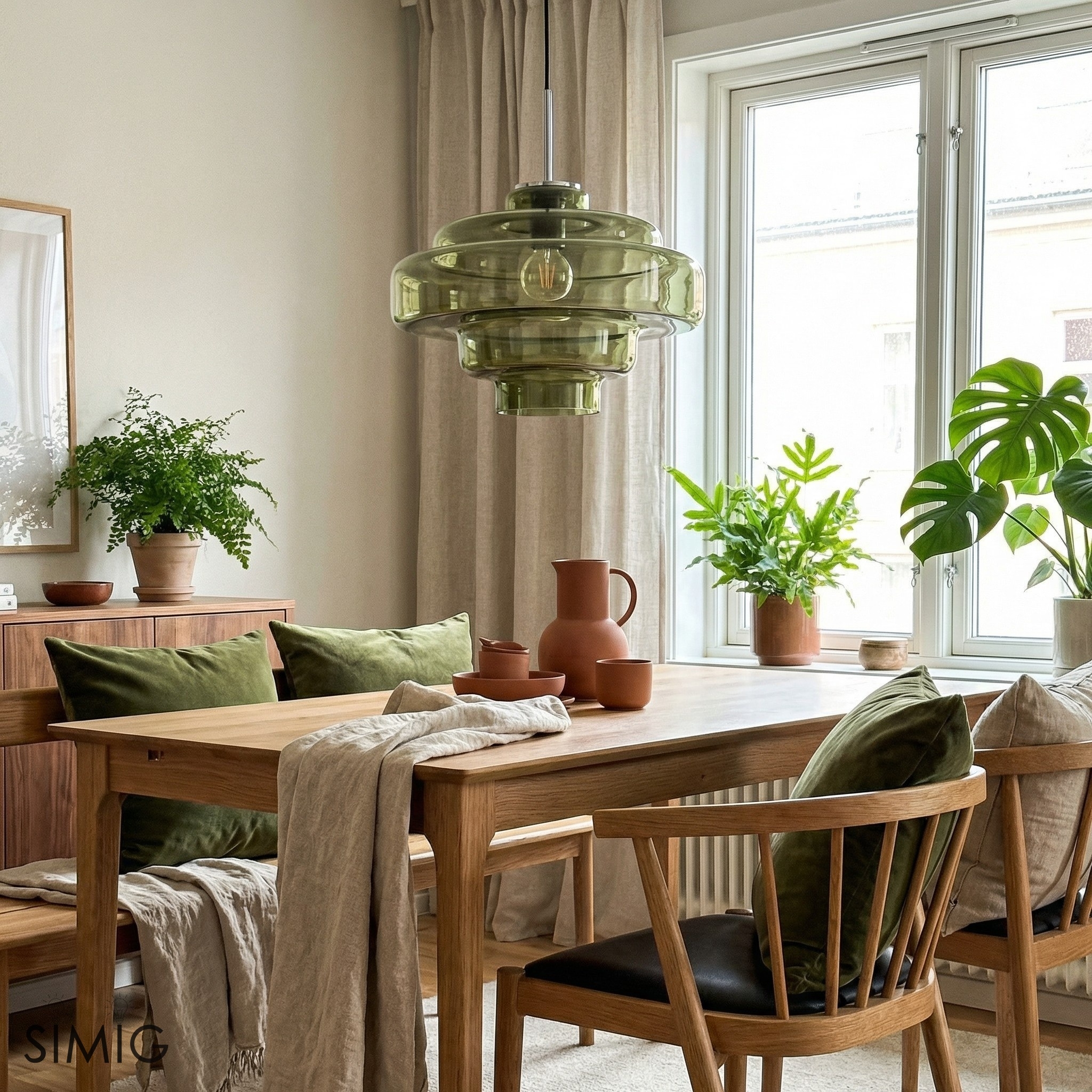 Koloro Multi-Layer Pendant Light - Vintage Metal and Glass for Living Room T277