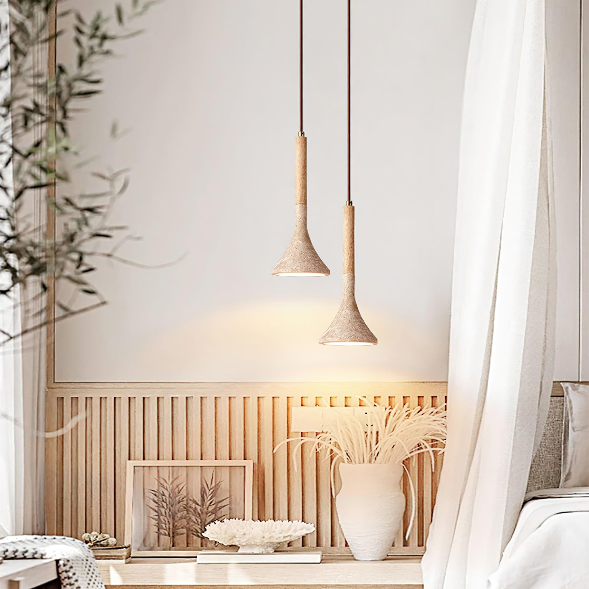 Aplomb Japandi Travertine Pendant Lamp T2114