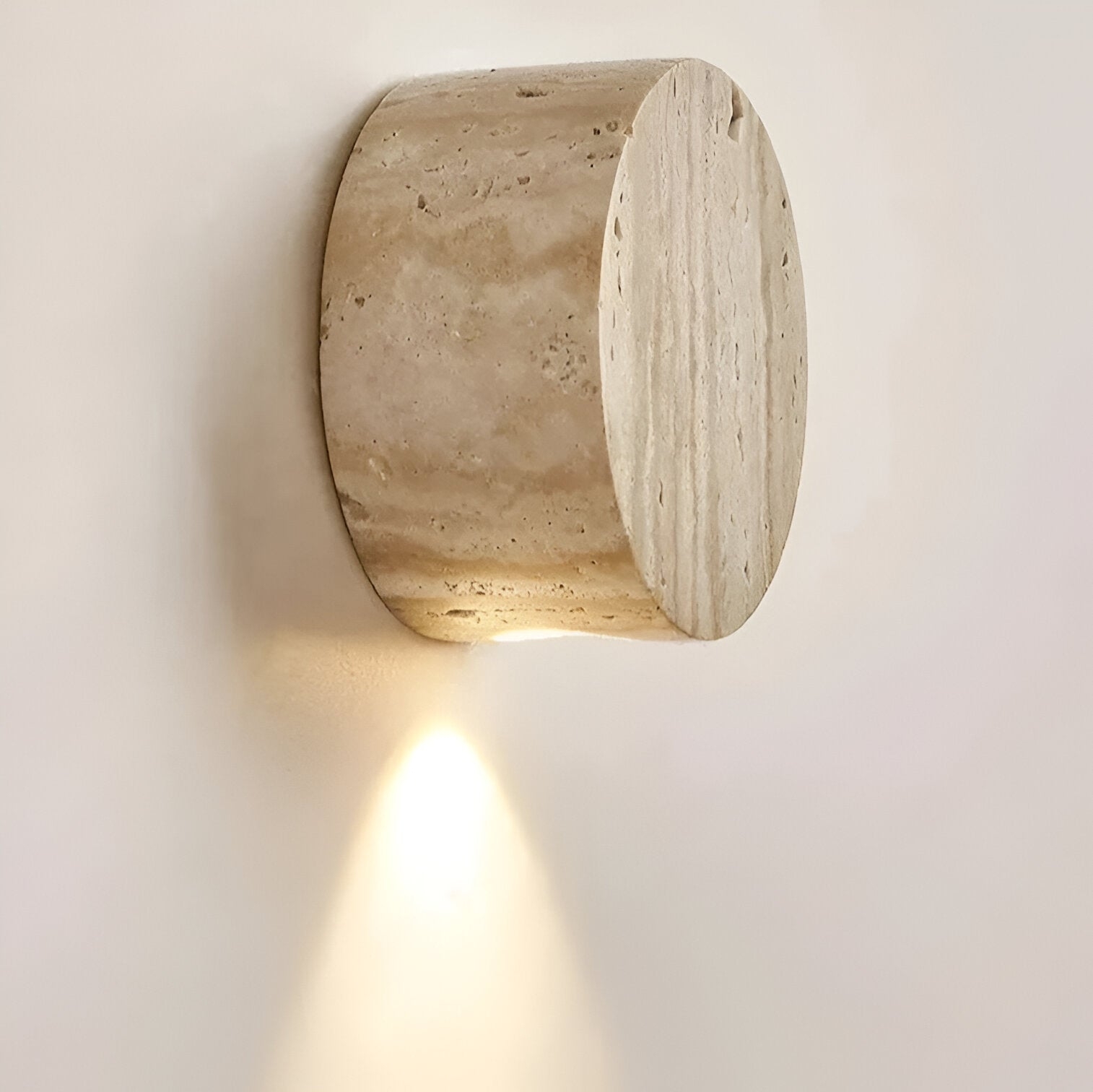 Japanese Wabi Sabi Natural Travertine Stone Wall Light T2102