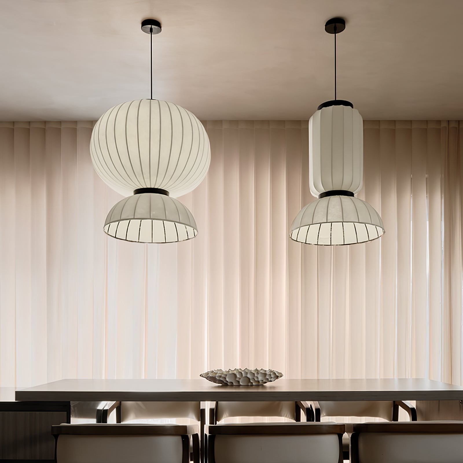 Mulberry Silk Lantern Pendant Light M433