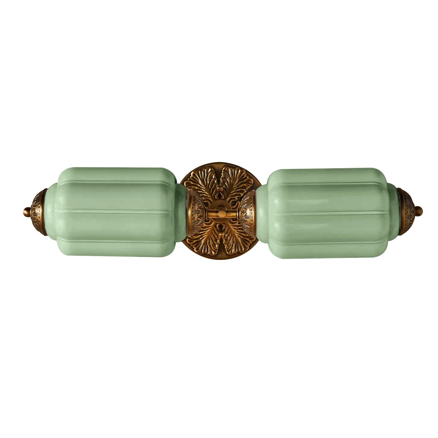 Eloise Vintage Glass Sconce - Brass Wall Light for Living Room and Bedroom G51
