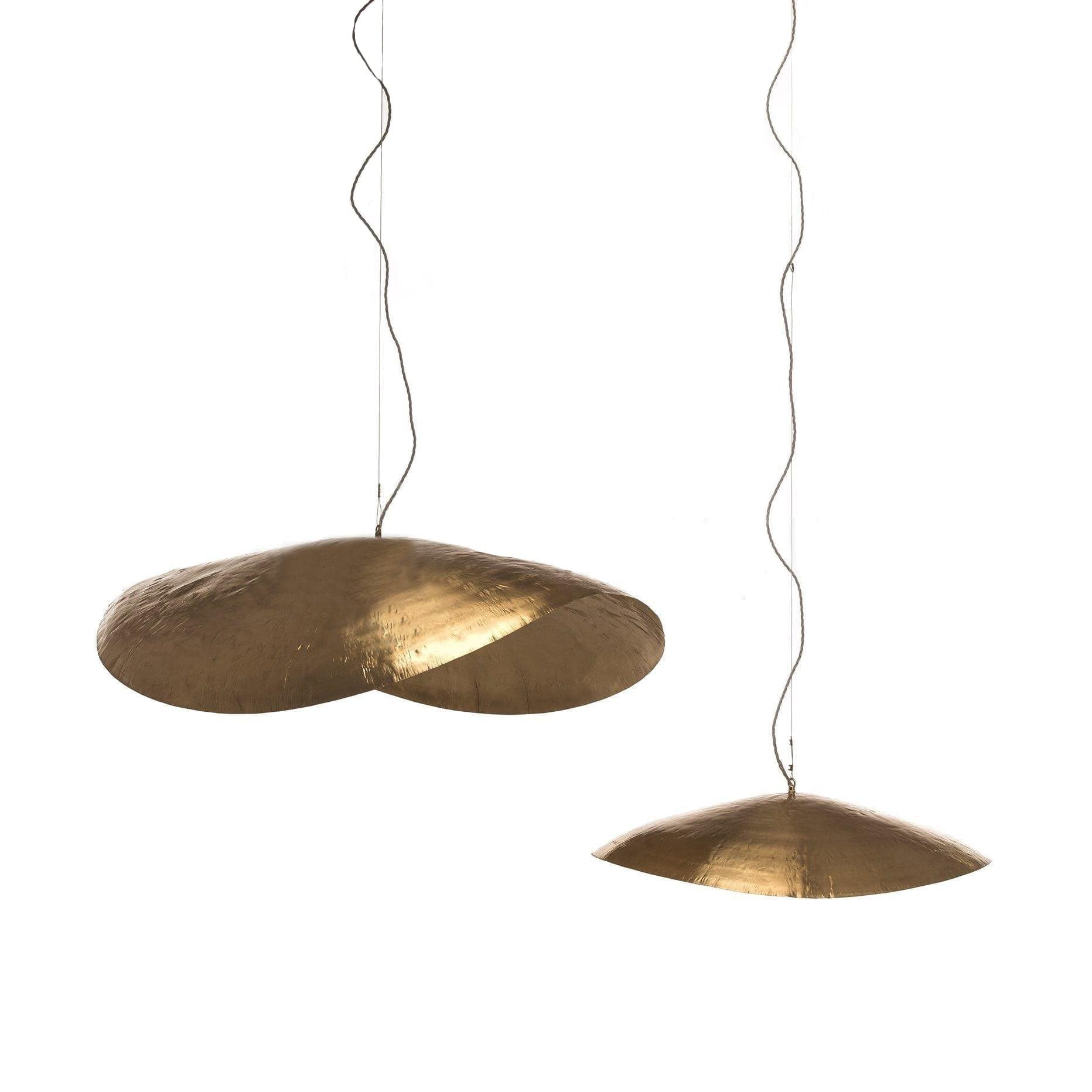 Hammered Brass Suspension Light T114