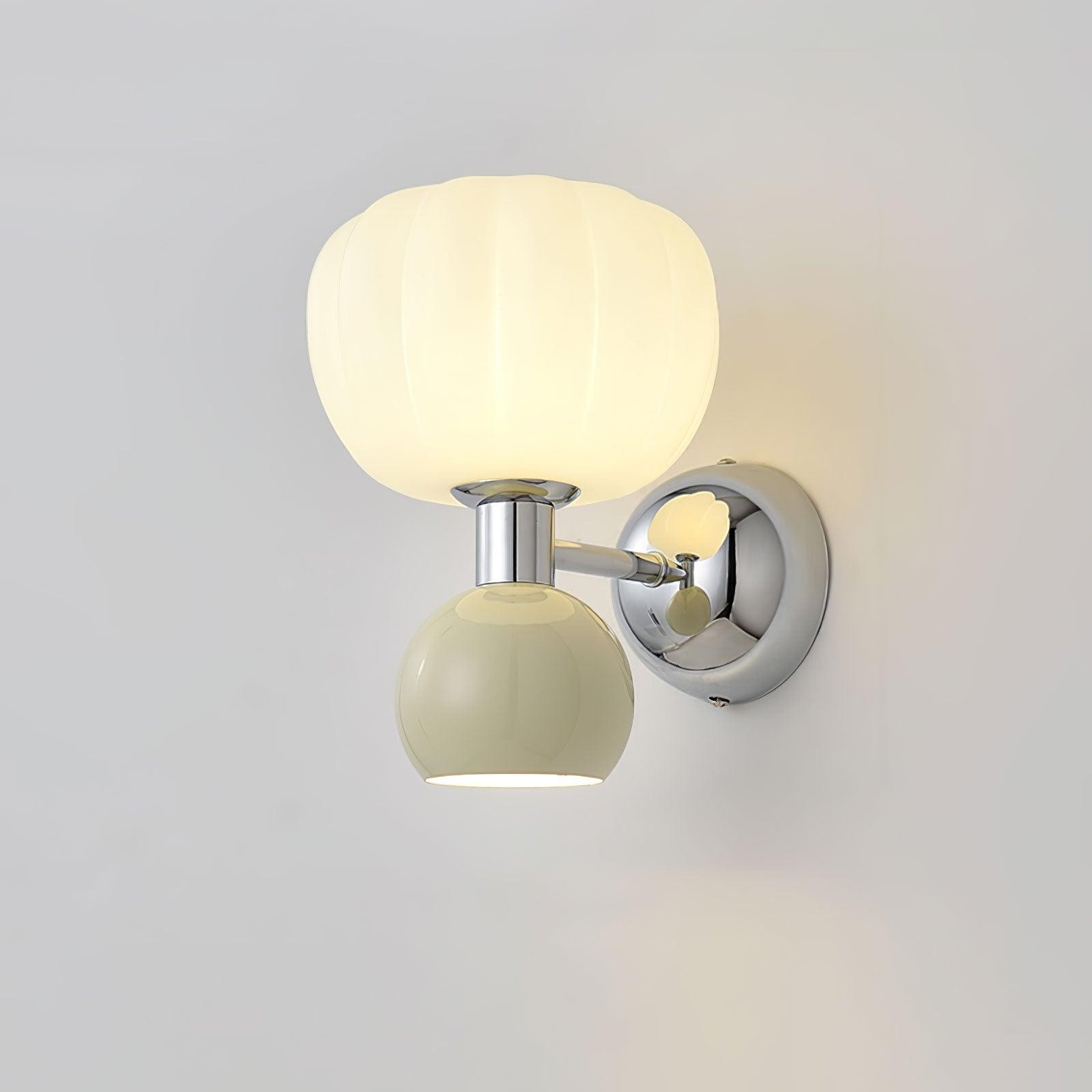 Cream Style Bedroom Bedside Pumpkin Wall Sconce M437