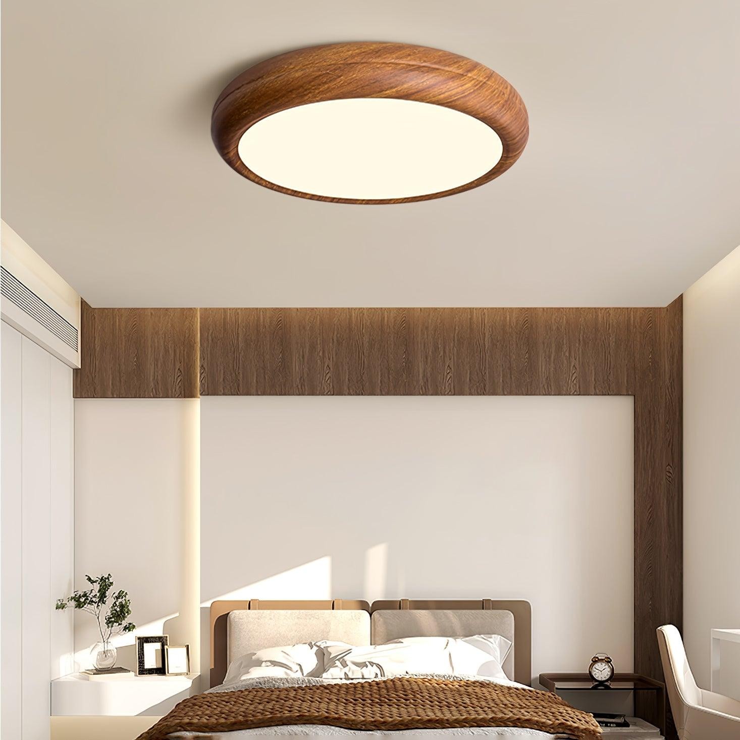 Wood Grain Round Ceiling Lamp M196