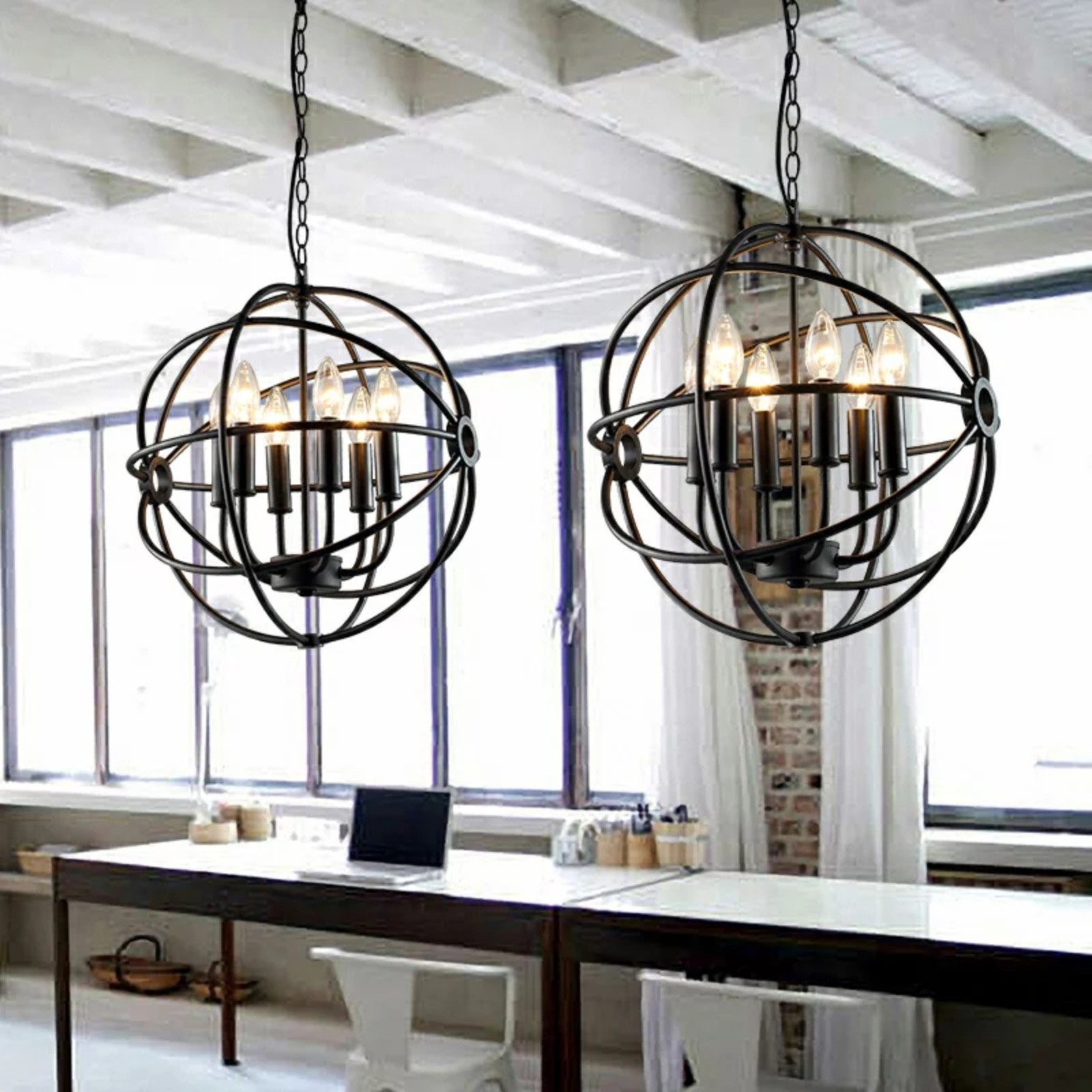 Globe Candle Chandelier
