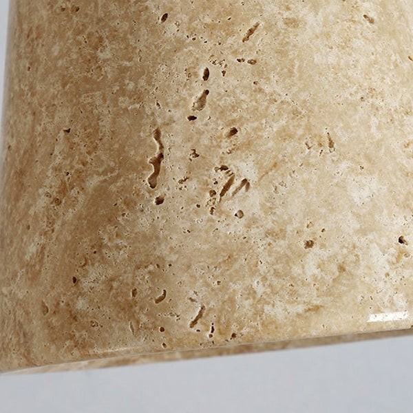 Natural Stone Wood Pendant Light - Minimalist Japanese Dining Lamp M08