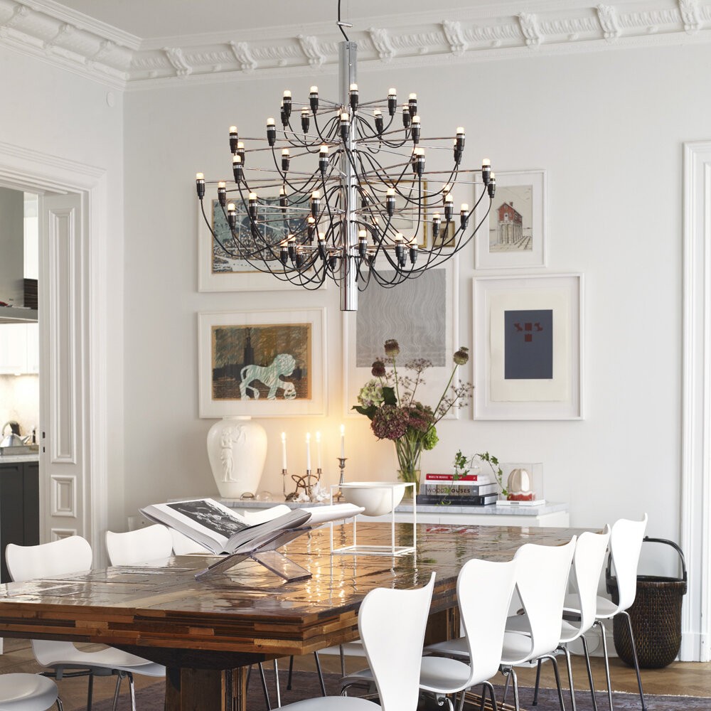 Tendrila Multi-Light Chandelier - Industrial Style Pendant Light for Dining Room