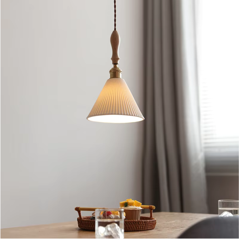 The Clear Ceramic Glass Pendant Light T2085