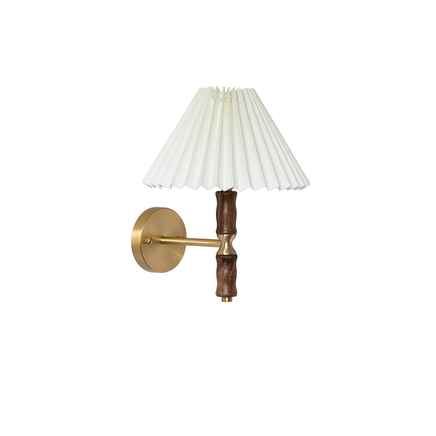 Japanese Retro Walnut Atmosphere Wall Light For Bedroom M330