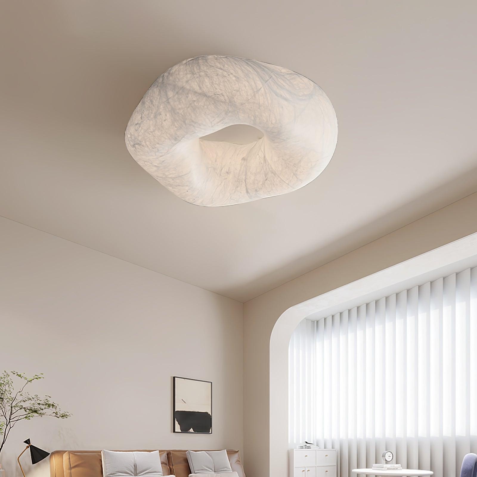 Modern Simple Silk LED Living Room Ceiling Lamp M193