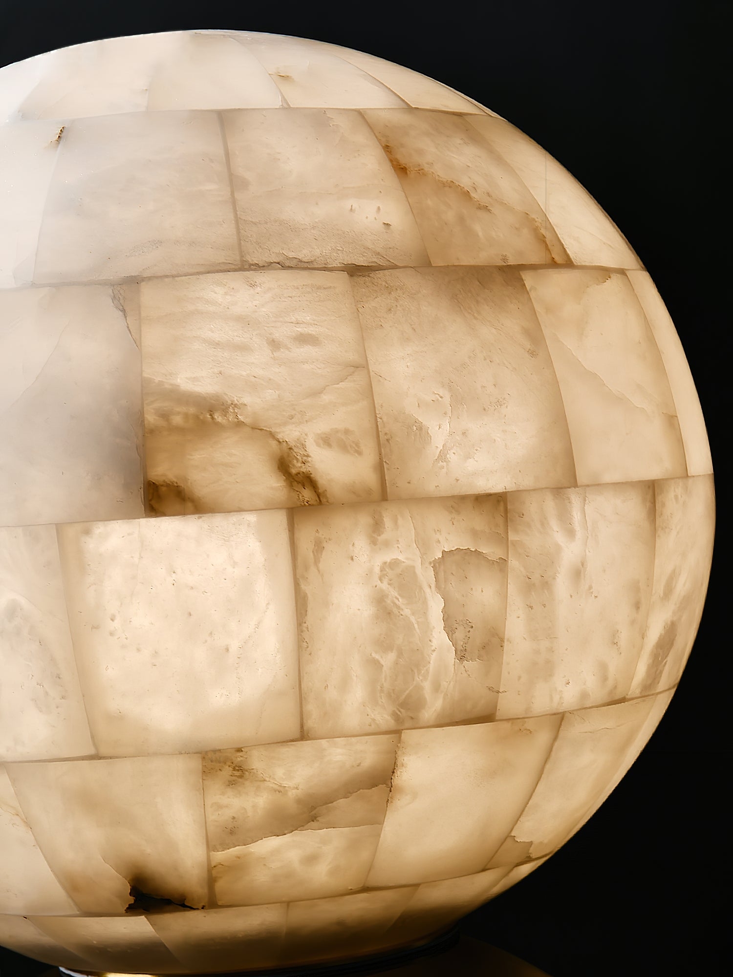 Alabaster Ball Table Lamp T1657