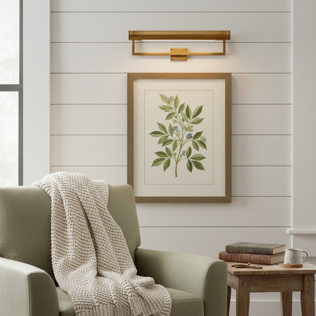 Aurix Picture Light - Sleek Slim Design Wall Lamp Metal Finish for Living Rooms T604