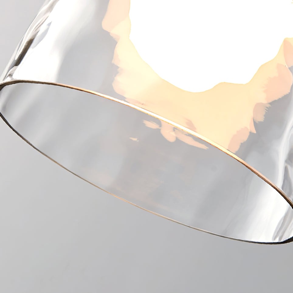 Modern Water Ripple Transparent Glass Pendant Lamp M16