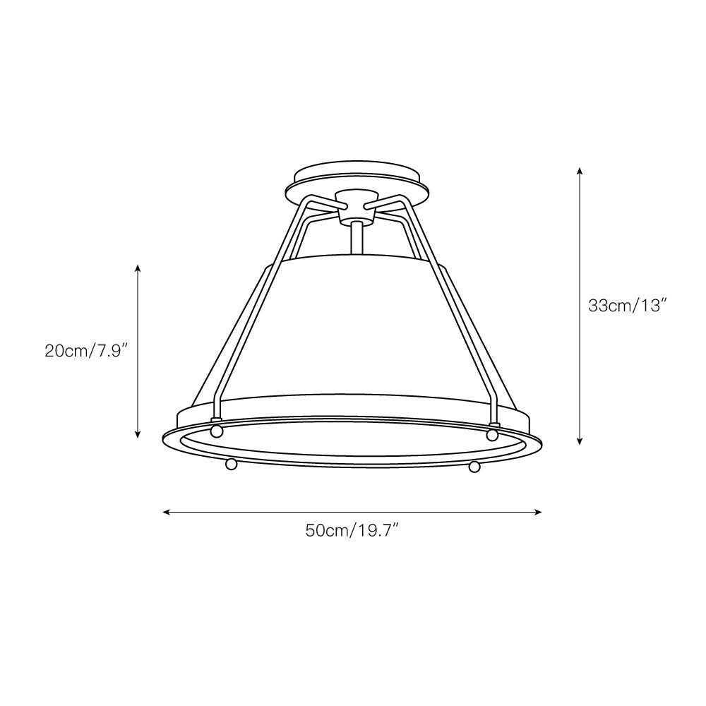 Shelton Flushmount Ceiling Lamp T1764