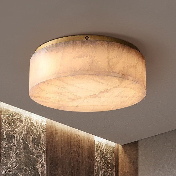 Rivage Alabaster Minimalist Ceiling Light T2172