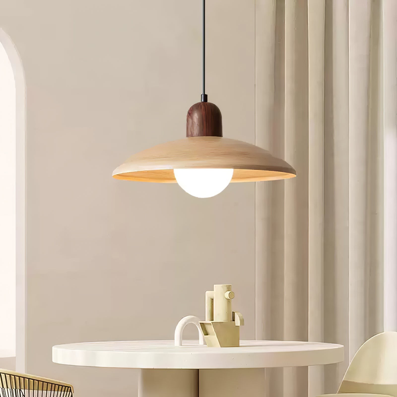 Medieval Style Simple Round Table Pendant Lamp M489