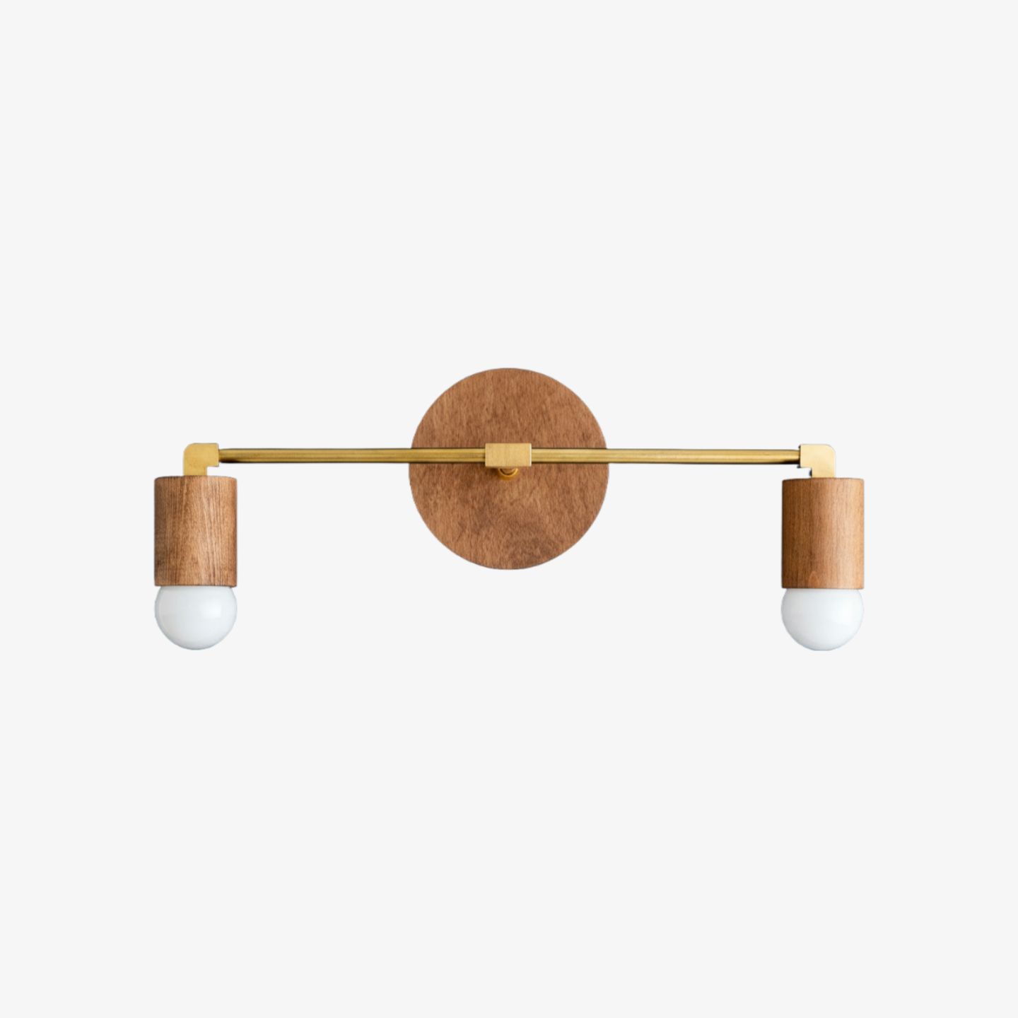 Mobilux Line Wood and Vanity Light - Bohemian Bathroom Lighting Fixture T374
