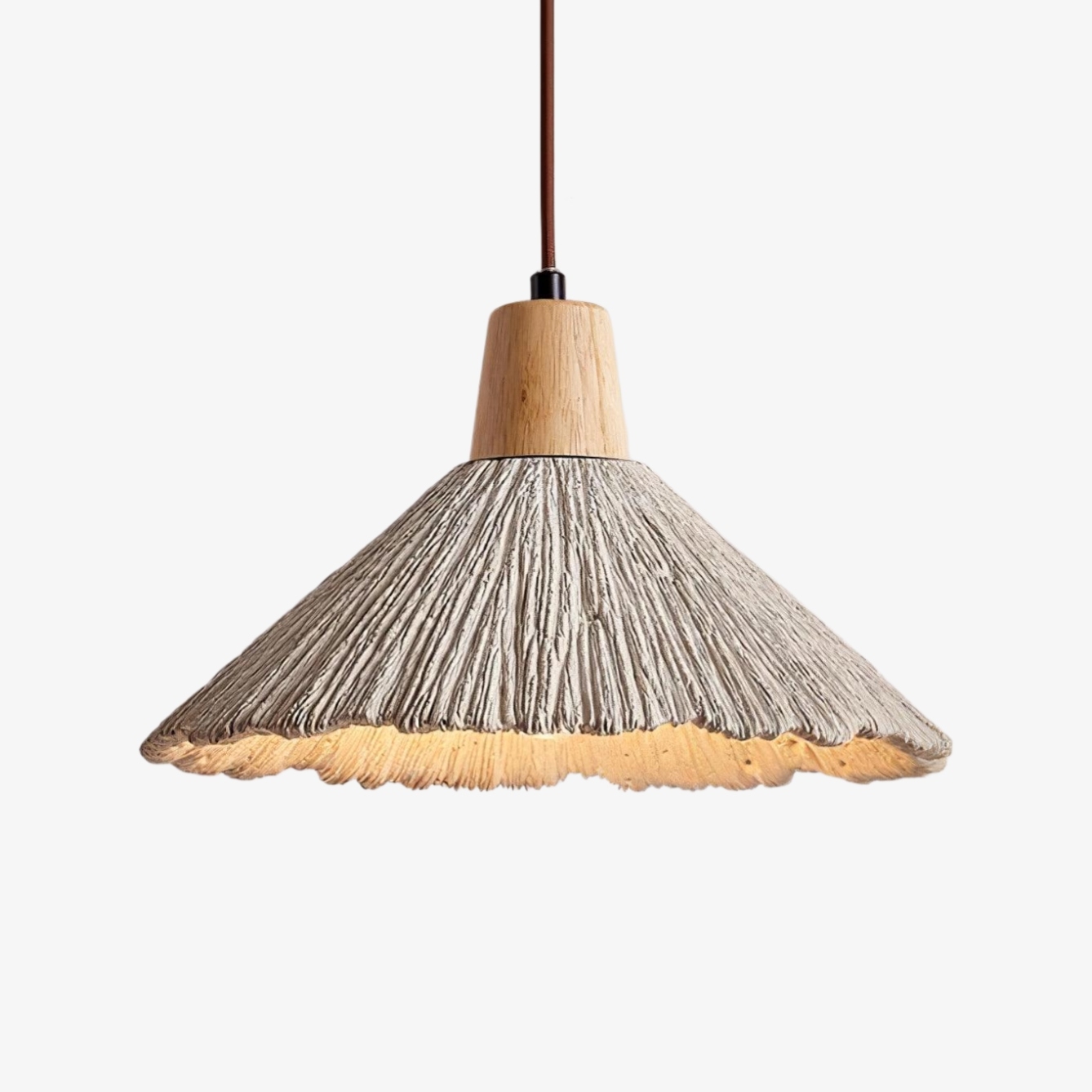 Solaraeon Pleated Pendant Lamp Modern Industrial Hanging Light for Dining and Living Spaces T1132