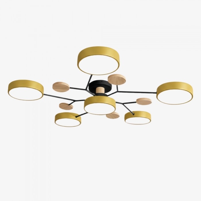 Nordic Branched Disc Metal Ceiling Lamp S117