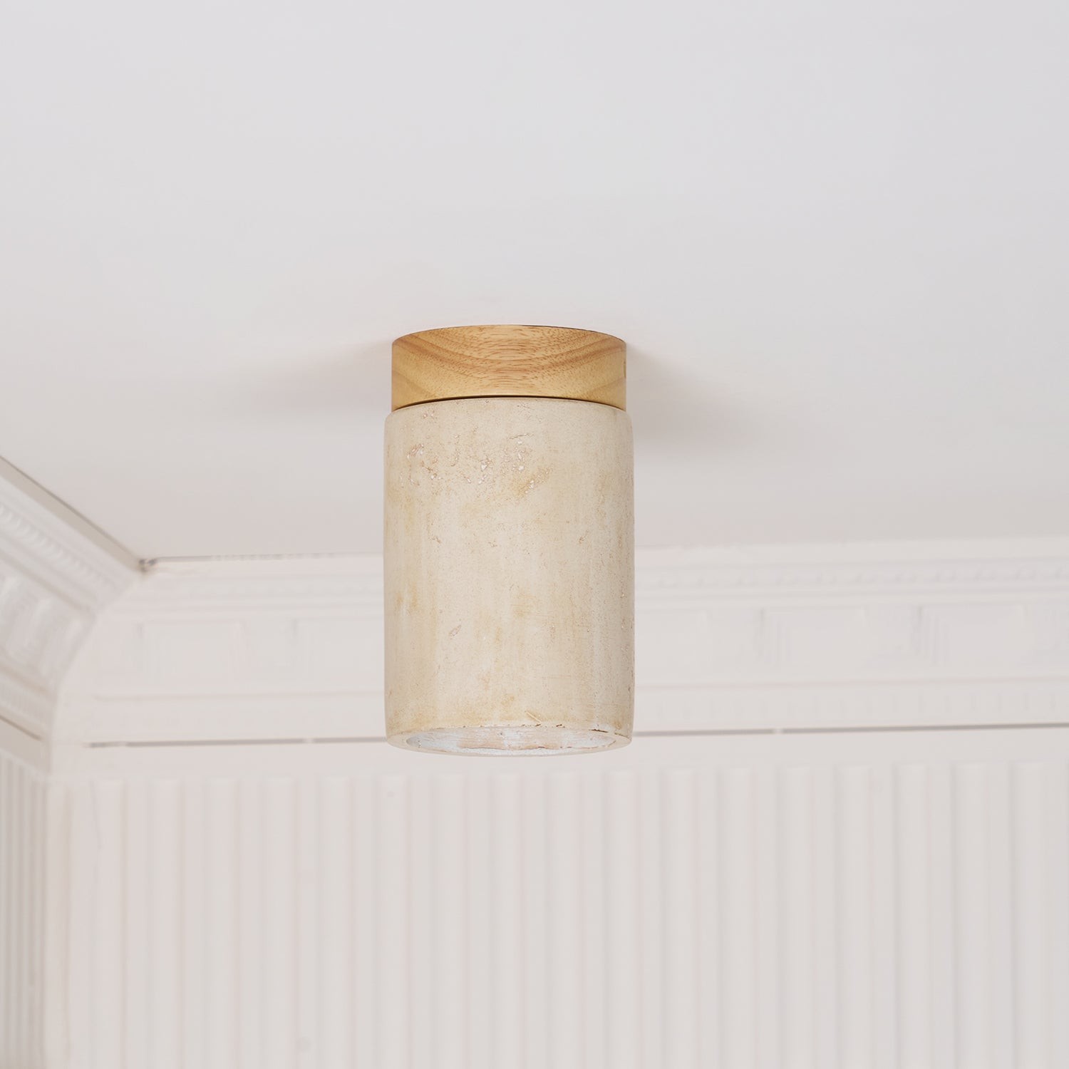 Marble Travertine Column Ceiling Lamp M405