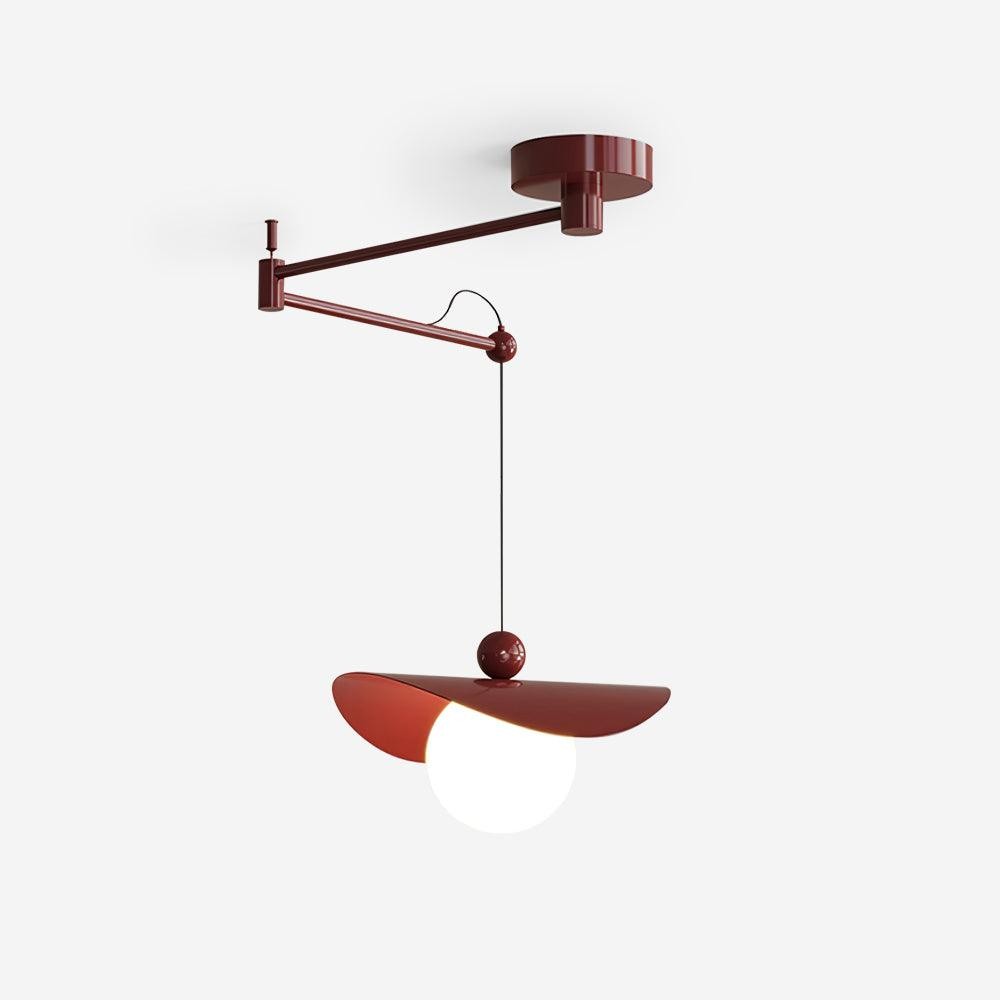 Simple Adjustable Metal Swing Arm Pendant Lamp G13