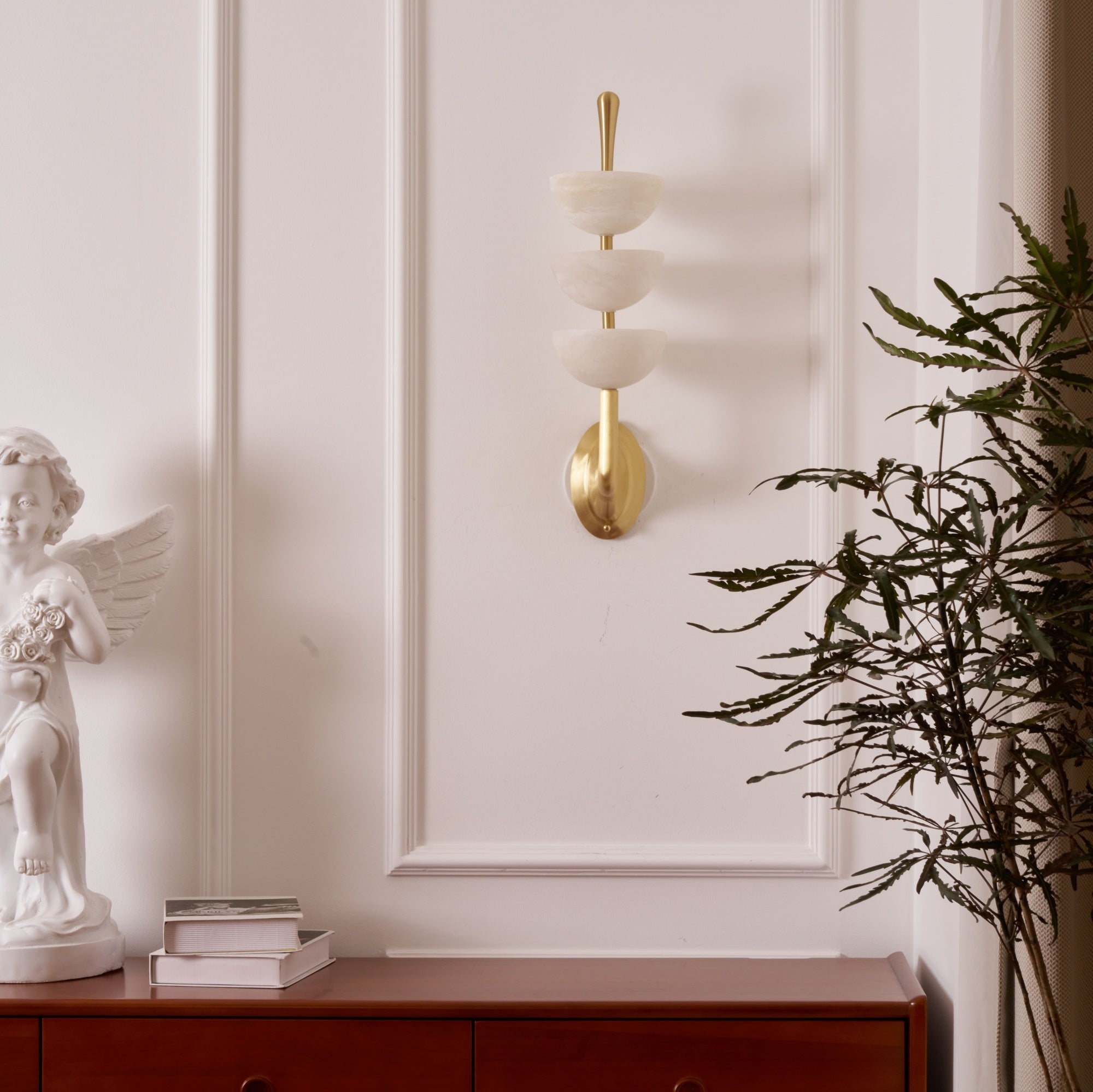 Triple Alabaster Wall Lamp T1789