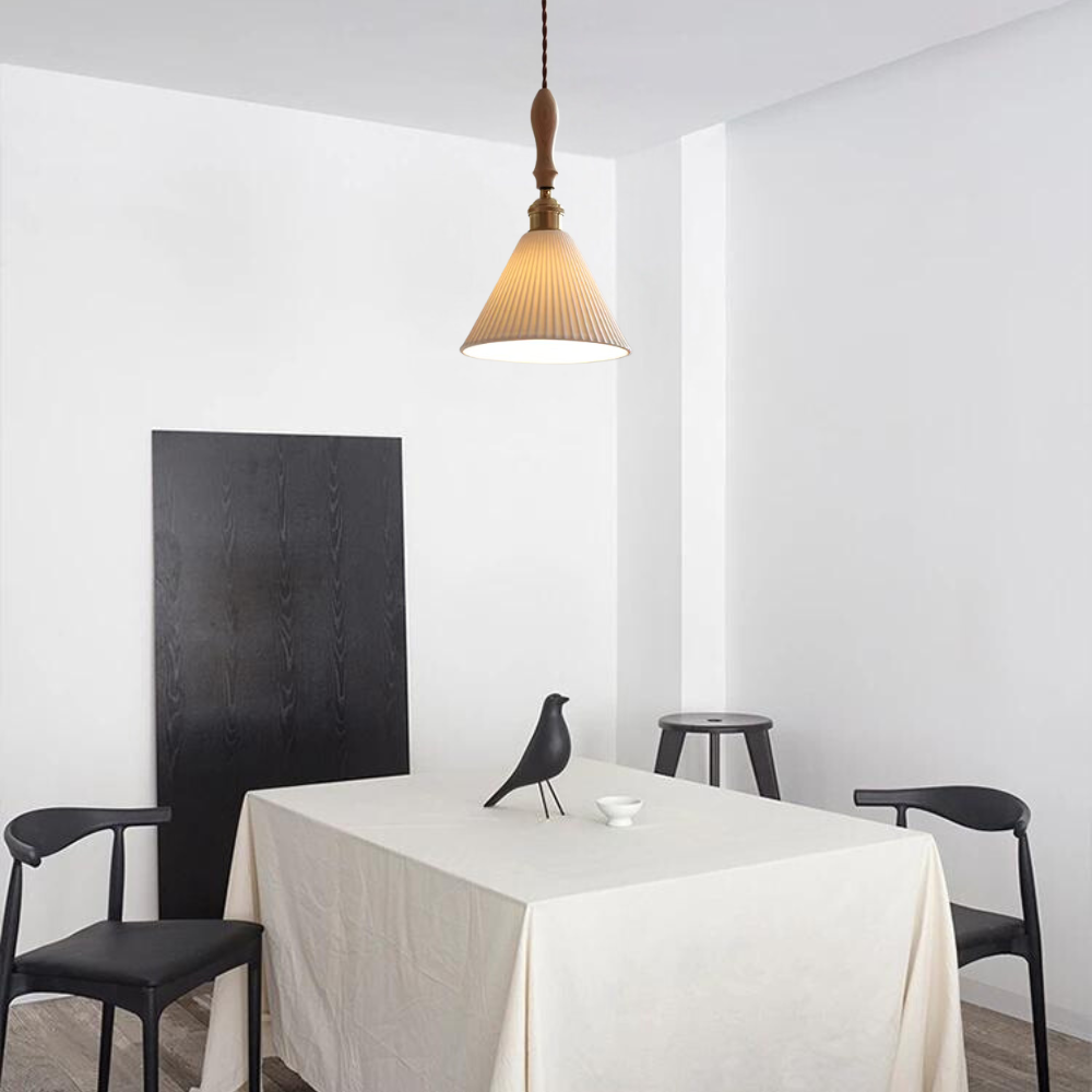 The Clear Ceramic Glass Pendant Light T2085