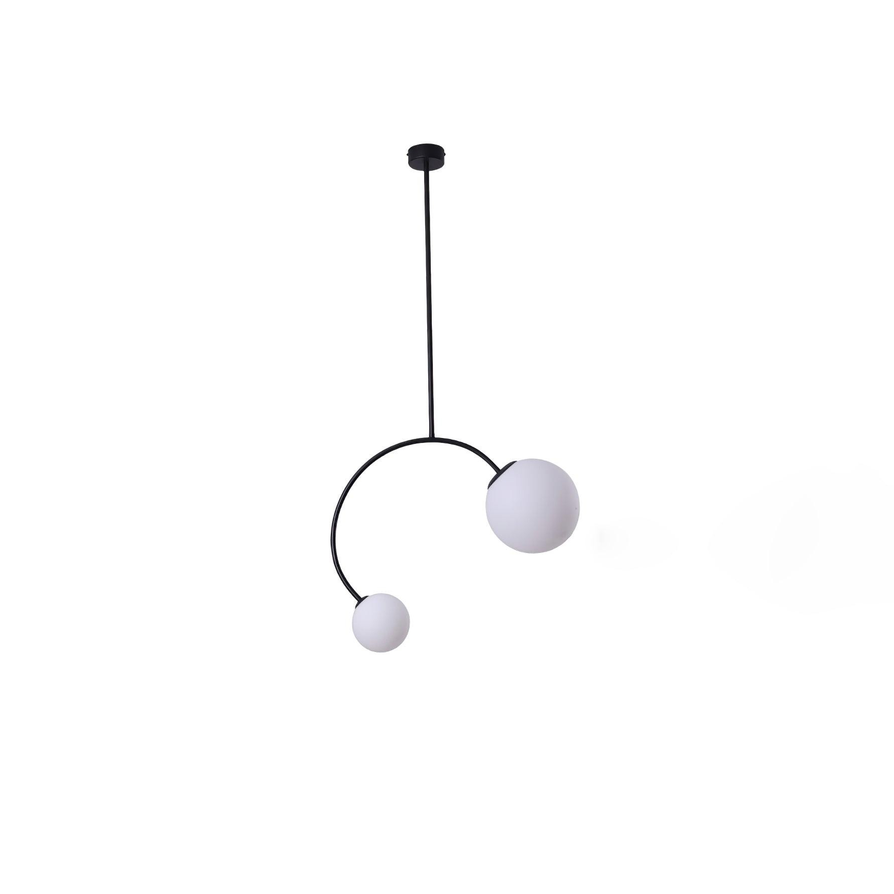 Creative Double Heads Glass Pendant Lamp M389