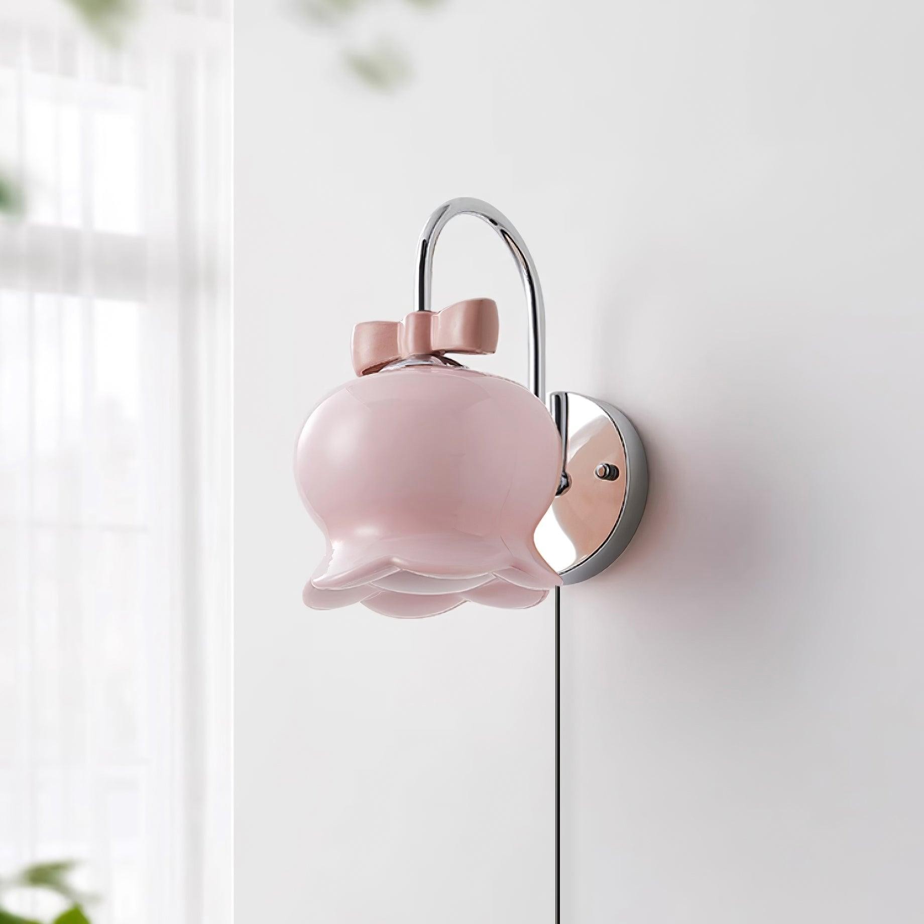 Cute Flowers Plug In Wall Lamp P047