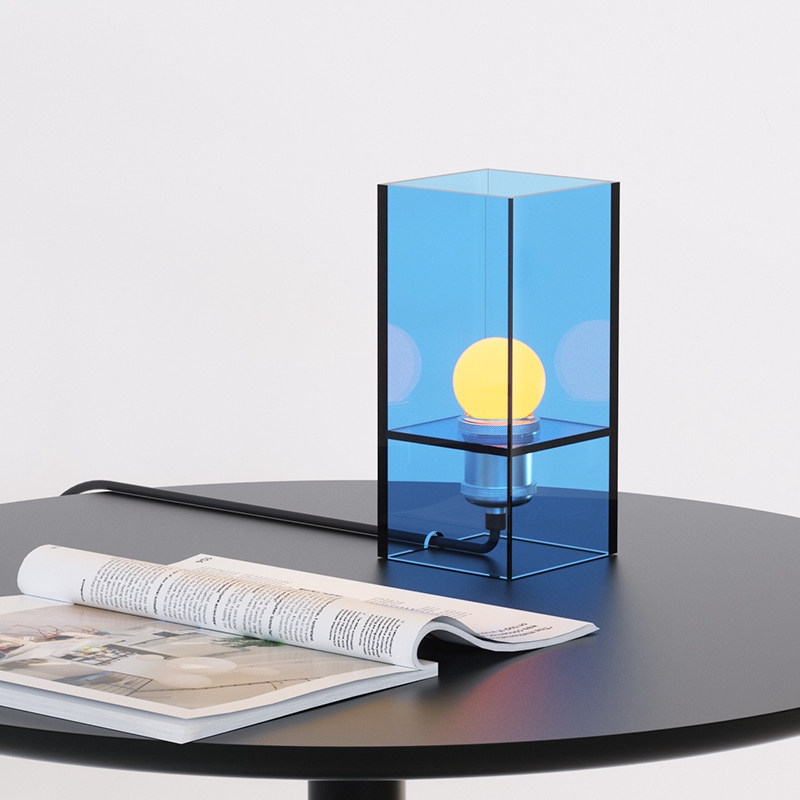 Afterglow Sunset Ocean Horizon Table Lamp - Modern Acrylic for Bedroom and Living Room S258