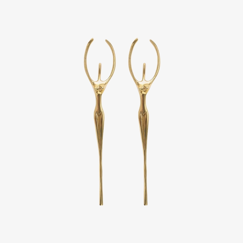 Verlitho Sculptural Metal Handle – Contemporary Drawer Pull Decor T1188
